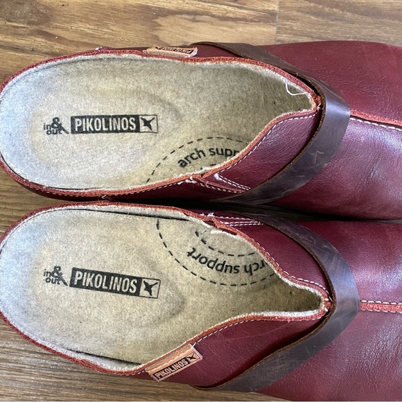 NEW Pikolinos Women's Granada W0w Slip-On Leather Clogs, Arcilla Size 37/6.5-7 - Picture 5 of 9